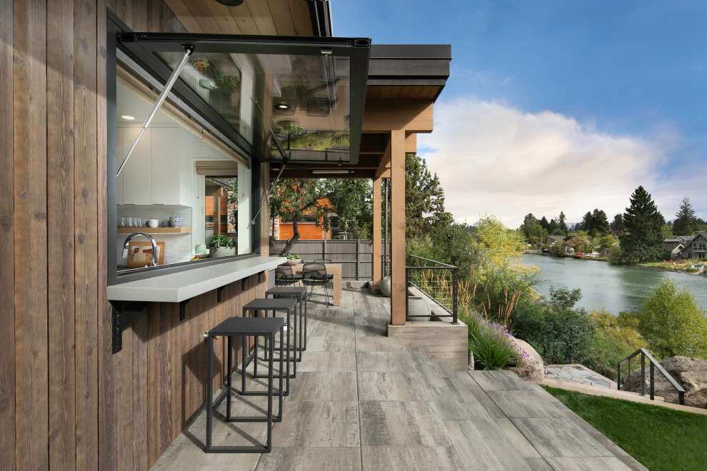 Patio - rustic patio idea