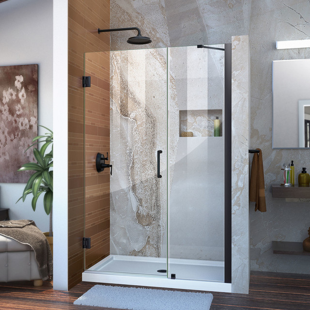 DreamLine Unidoor 41"x 42" Frameless Hinged Shower Door Contemporary