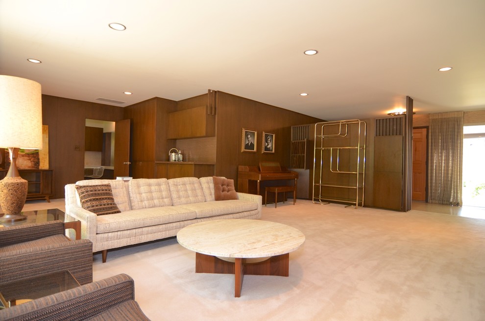 Photo of a midcentury living room in Other.