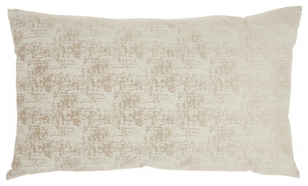 Beige Distressed Gradient Lumbar Pillow - 386151