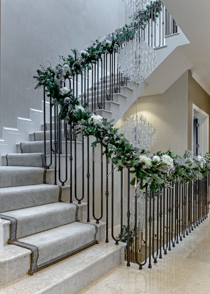 Inspiration for a contemporary staircase in Berkshire.