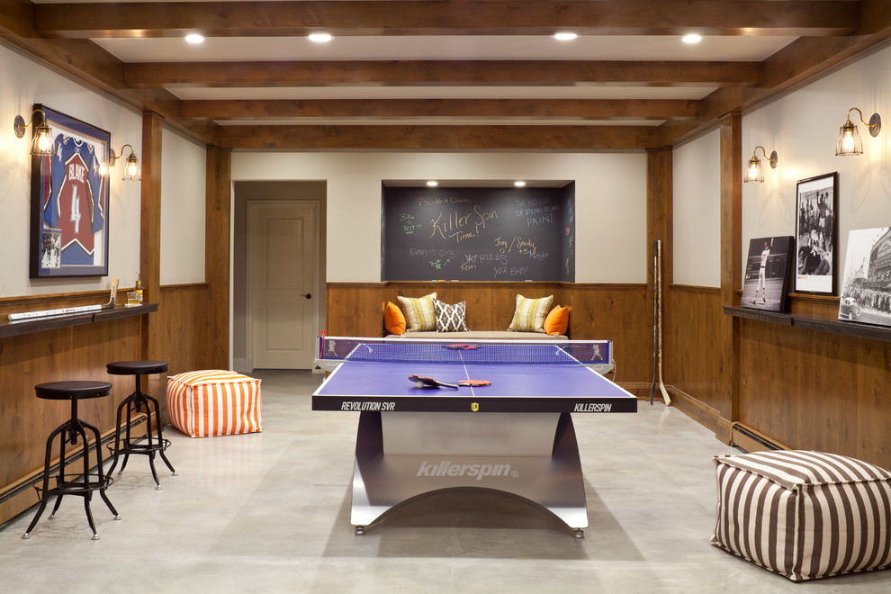 Transitional home design photo in Denver