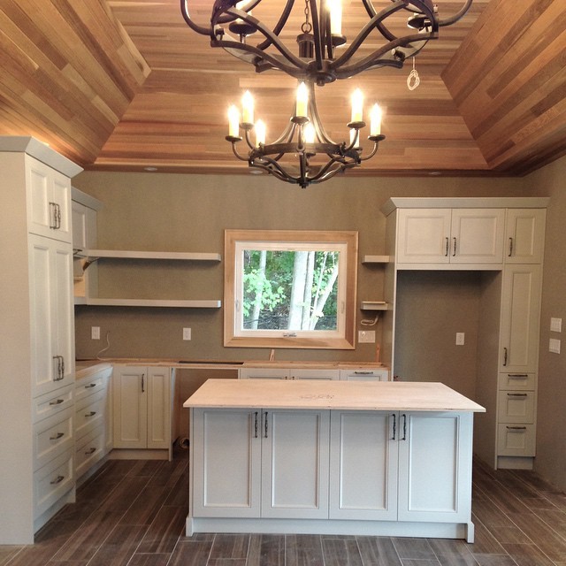 Transitional home design photo in Toronto