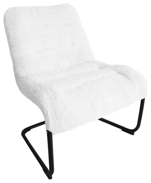 Zenree Living Room Chair Lounge Accent Upholstered Chairs with Sherpa