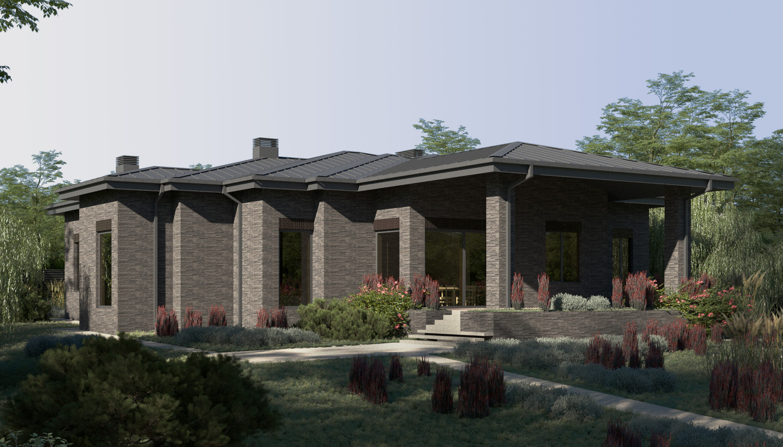 Дом с видом на рощу