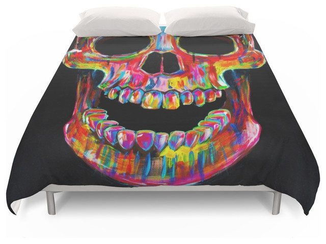 Society6 Chromatic Skull Duvet Cover Eclectic Covers And Society6 Chromatic Skull Duvet Cover Queen 88 X88 Eclectic