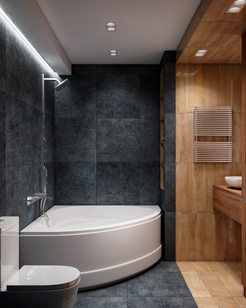 Современная студия в дереве)