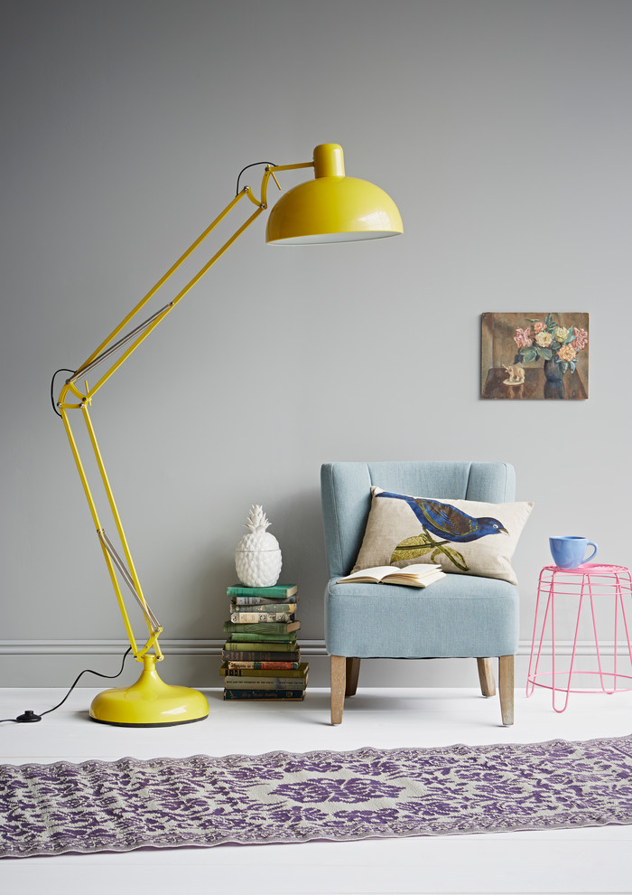 yellow anglepoise lamp