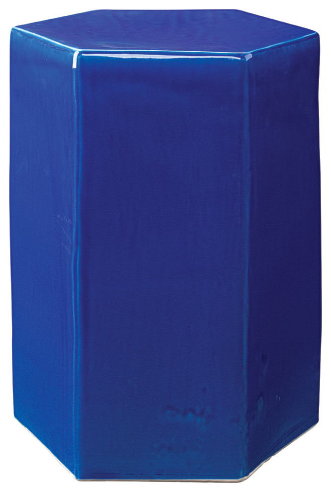 Porto Ceramic Indoor/Outdoor Side Table, Small Contemporary Outdoor Side Tables by Jamie