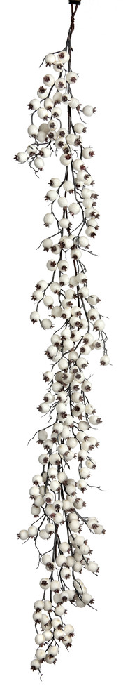 60"  Winter White Crabapple Garland