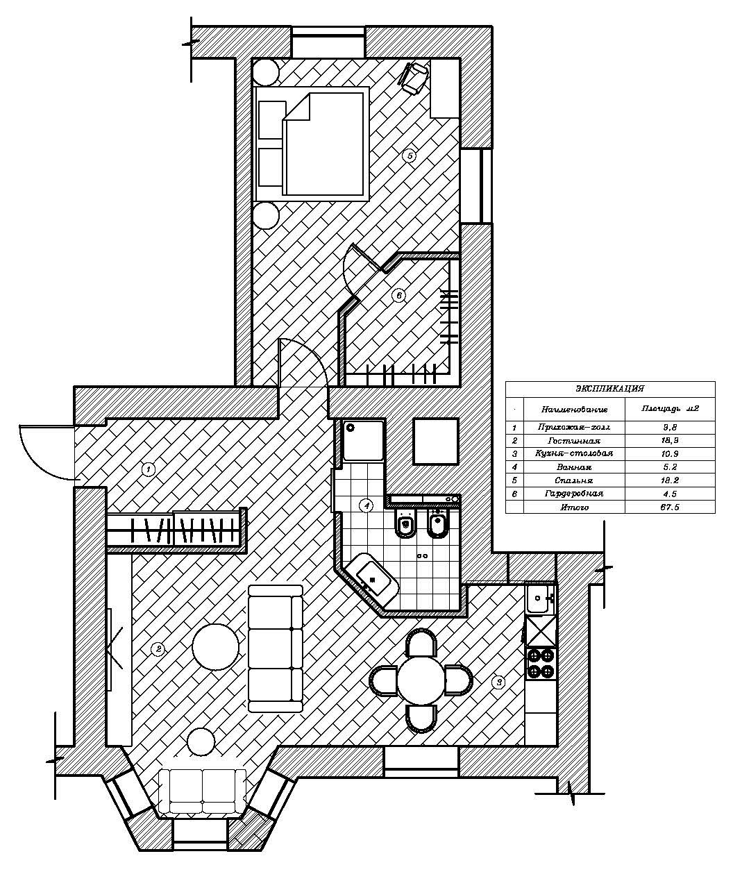 Квартира в Боткинском проезде (планировочное решение)