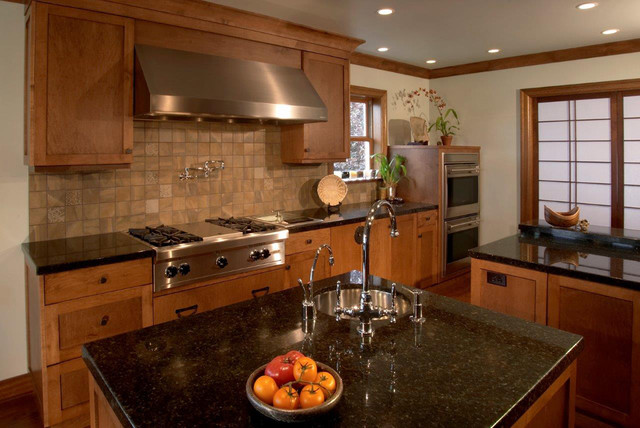 Modern Kitchen North West Asian, Zen inspired kitchen in the Pacific Northwest modern-kitchen