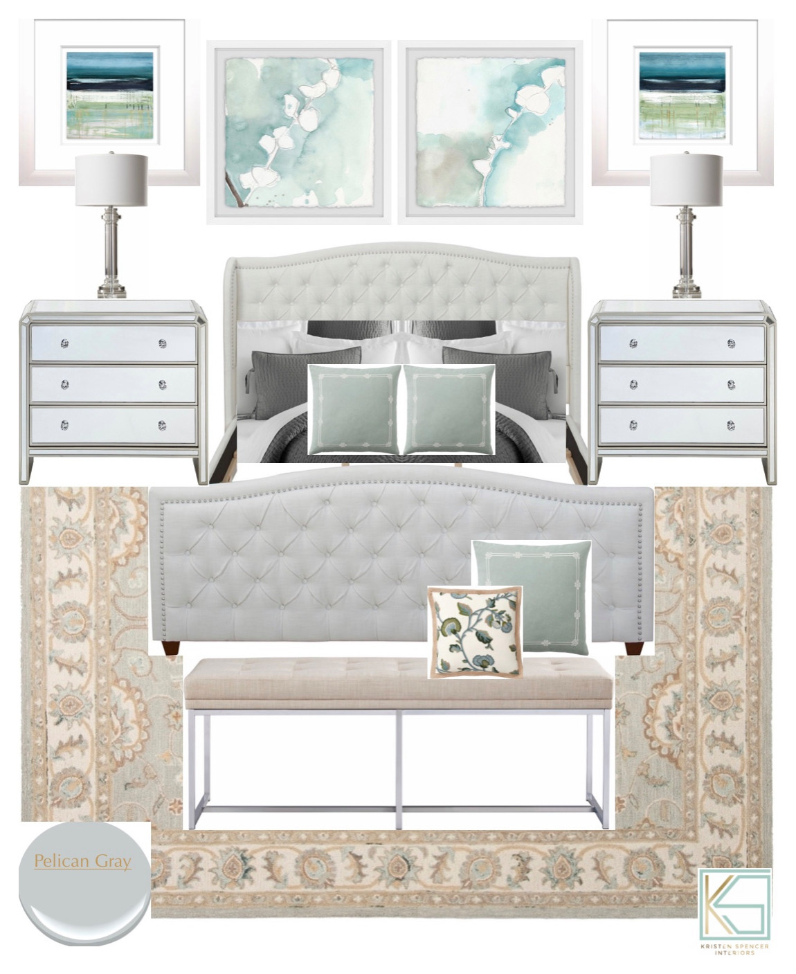 Traditional Glam Master Bedroom Retreat