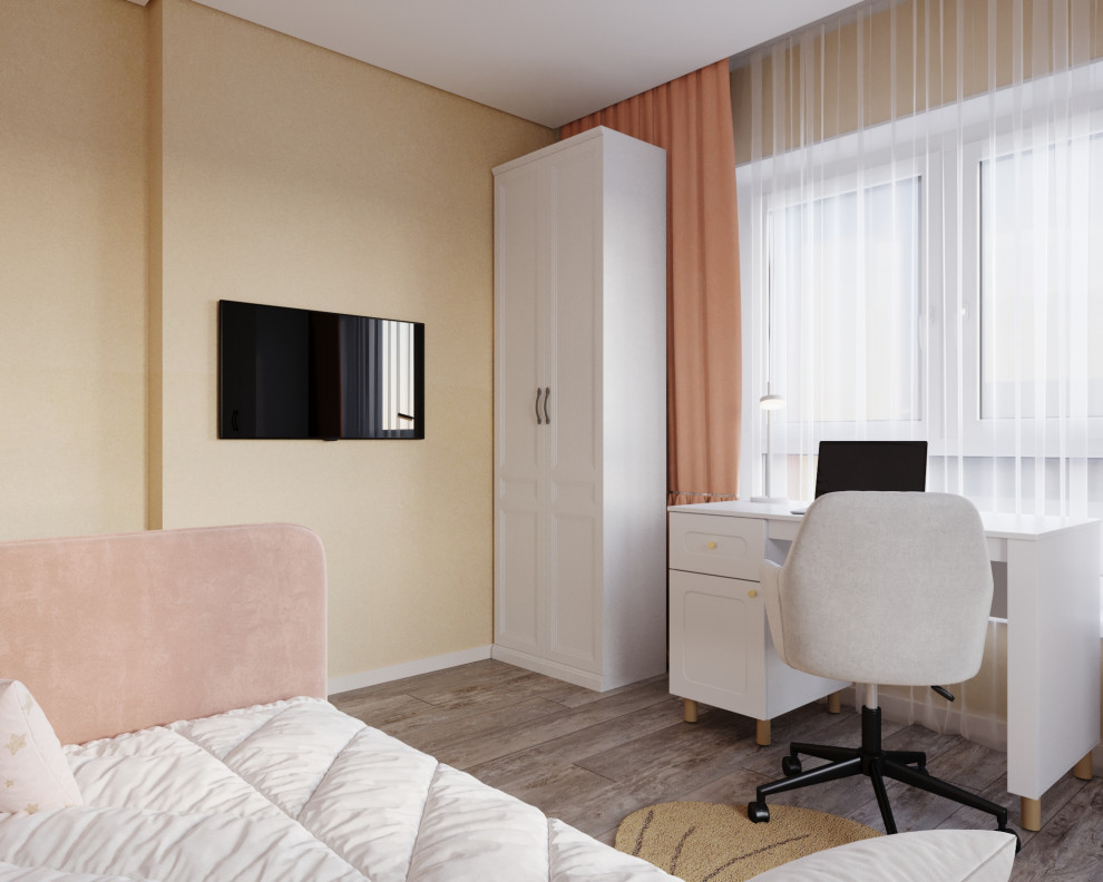 Дизайн проект 3х комнатной квартиры с большой кухней-гостиной