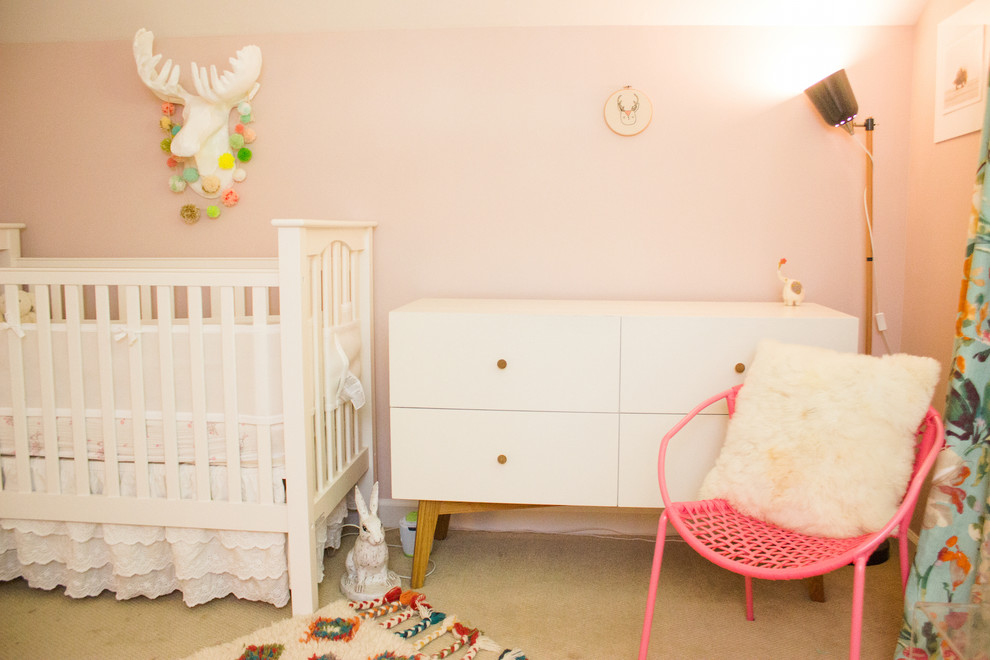 Inspiration for an eclectic nursery in Atlanta.
