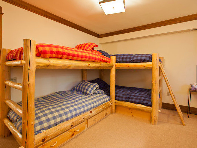 Example of a mountain style kids' room design in Denver