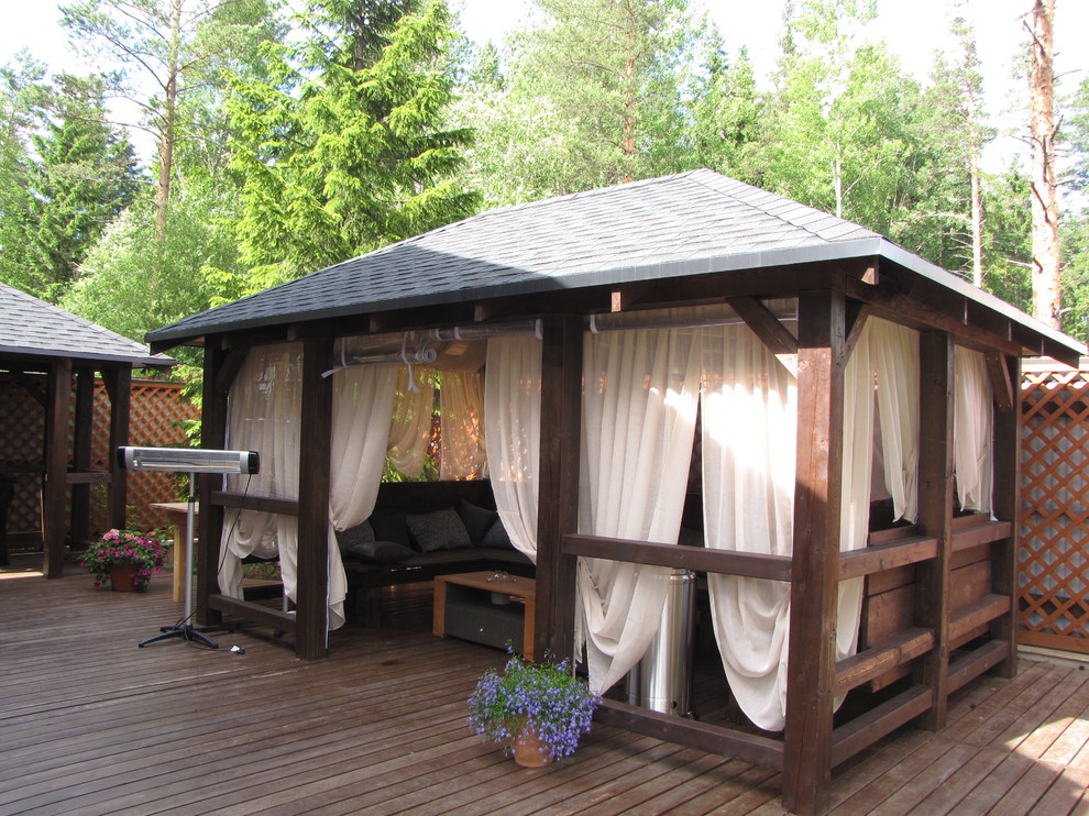 Текстильное оформление в экстерьере.