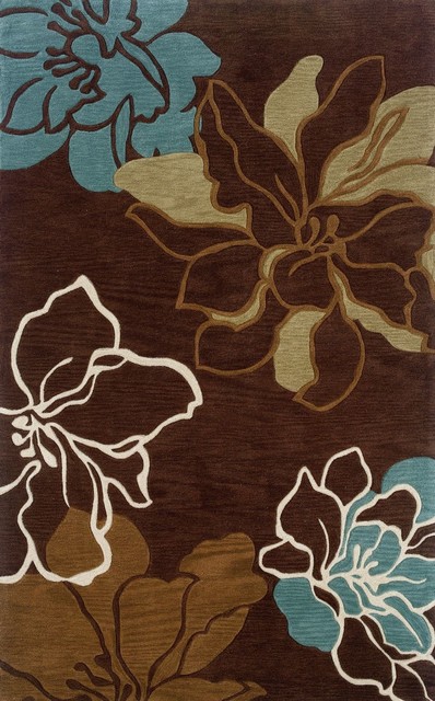 Linon Trio Area Rug Rugs By Favedecor Linon Trio Brown Turquoise Area Rug
