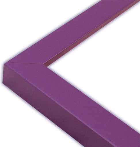 Narrow Flat Purple Picture Frame, Solid Wood, 14"x14"