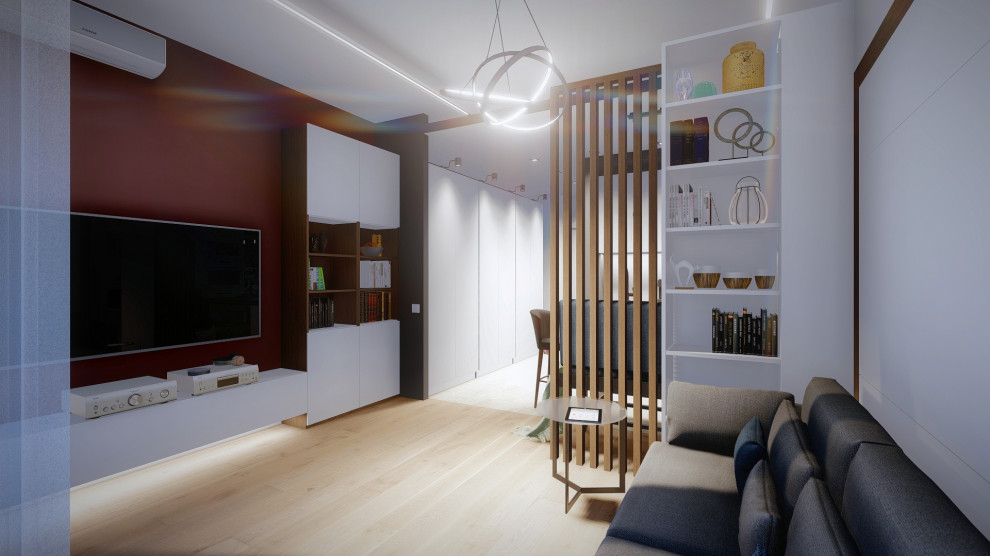 Дизайн проект квартиры-студии 32 м2