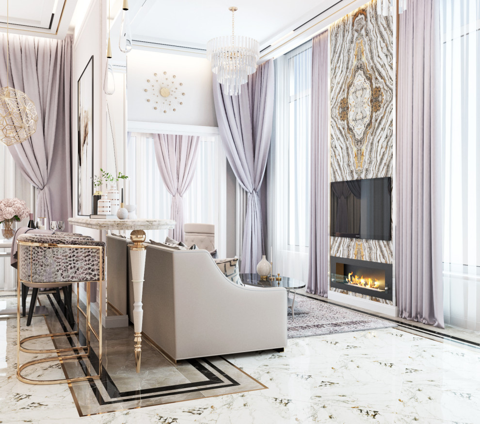 Дизайн-проект 4 комнатной квартиры в Анапе