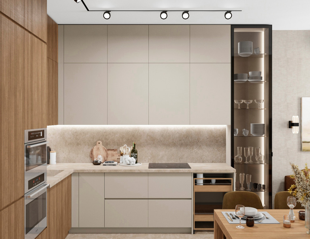 ЖК Серебрица. Кухня-гостиная.