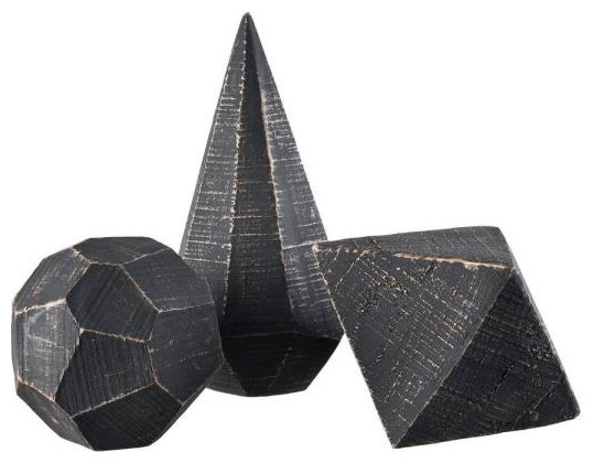 Elk Home S0037-9174/S3 Copa, 7.48" Faceted Object (Set of 3)