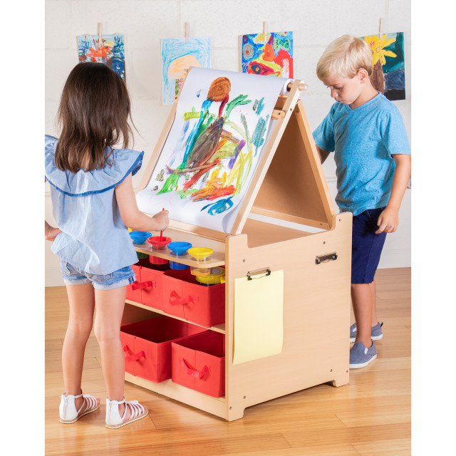 Desk To Easel Art Cart Contemporary Kids Toys And Games By