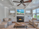 Beach Style Living Room by Shore Home Builders Inc.