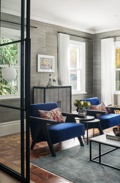 Wahroonga trendy-dagligstue