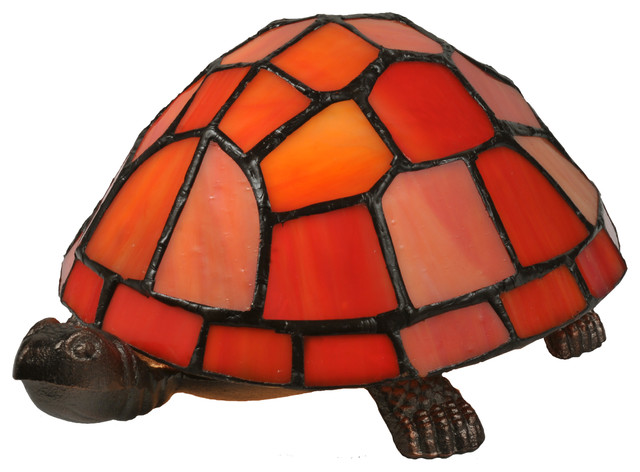 4 Turtle Glass Accent Lamp, Turtle Accent Table Lamps