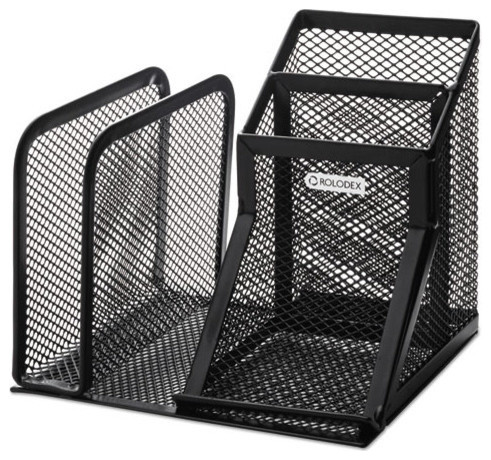 Wire Mesh Desk Organizer With Pencil Storage 5 3 4 X 5 1 8 X 5 1
