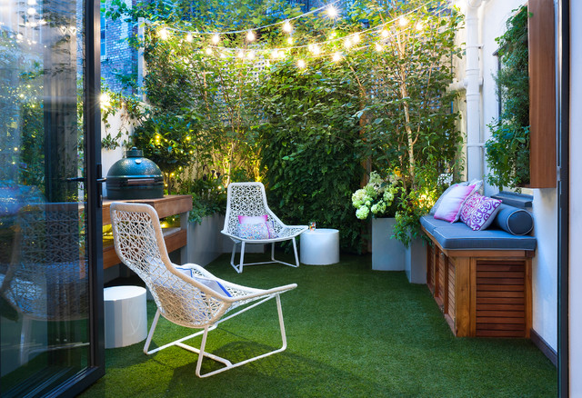 Shepards Bush Courtyard contemporary-uteplats