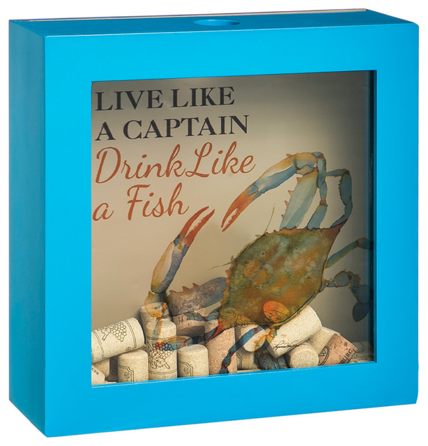 'Like a Fish' Wooden Wall Cork Holder