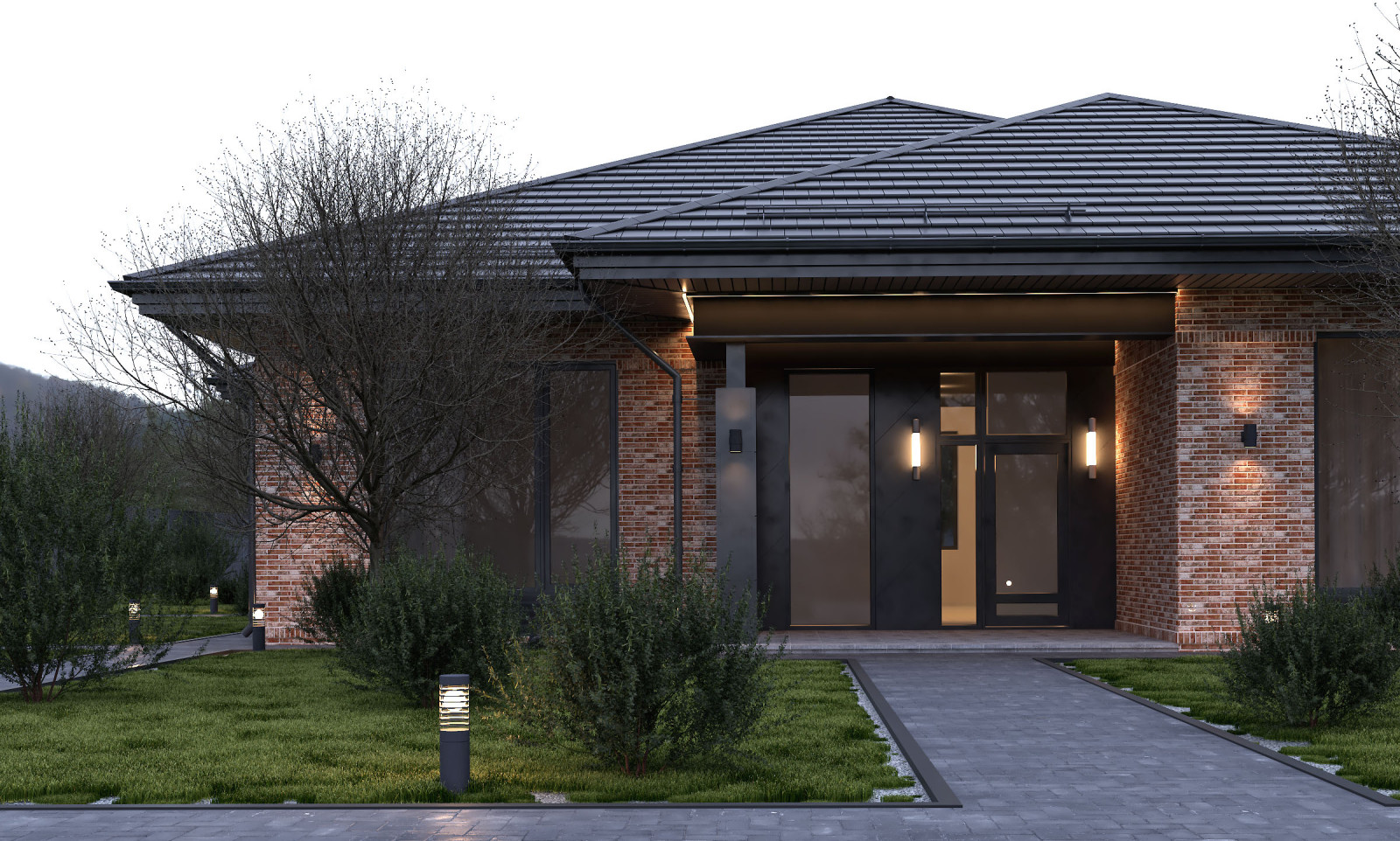 Одноэтажный жилой дом