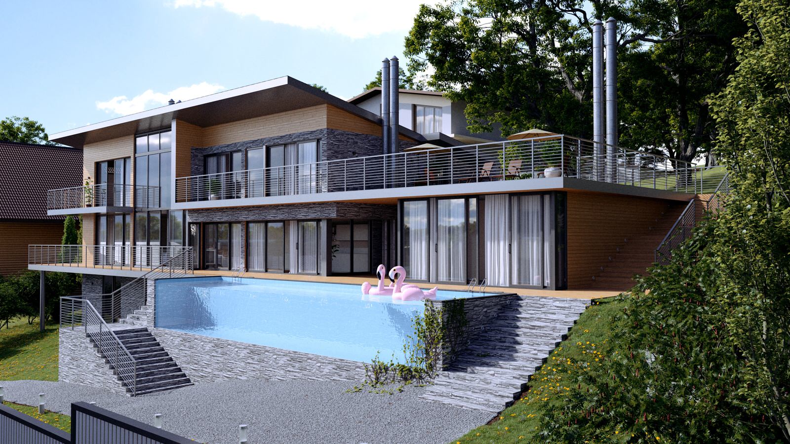 Проект дома в стиле шале в пгт. Красная Поляна г. Сочи