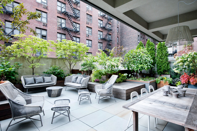 Gramercy Loft contemporary-uteplats
