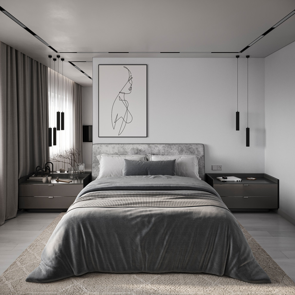 Дизайн интерьера мансардного этажа в частном доме.