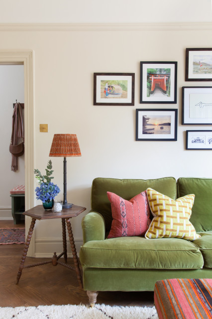 Gallery wall eclectico-salon