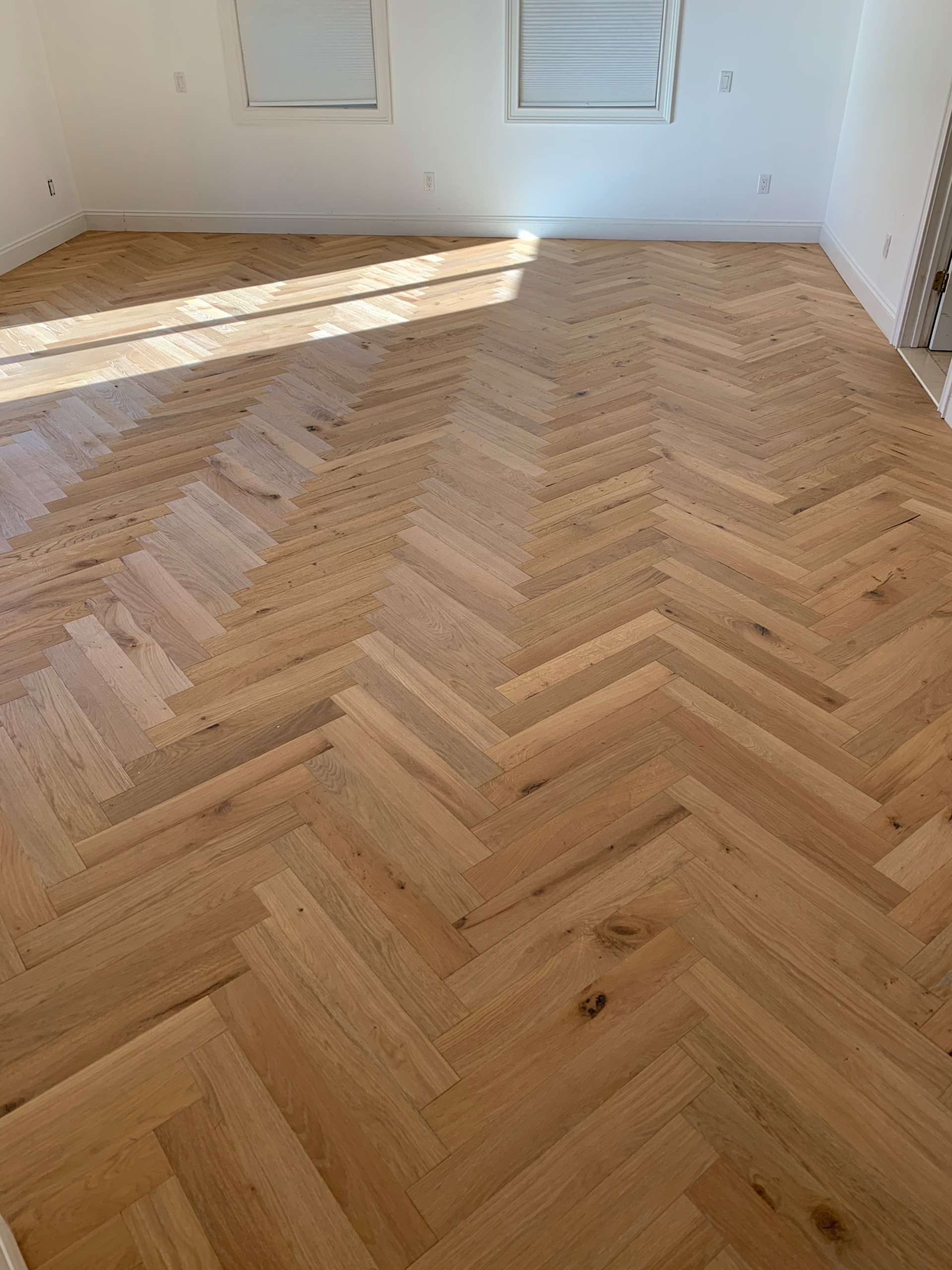 Herringbone Hardwood Flooring Installation