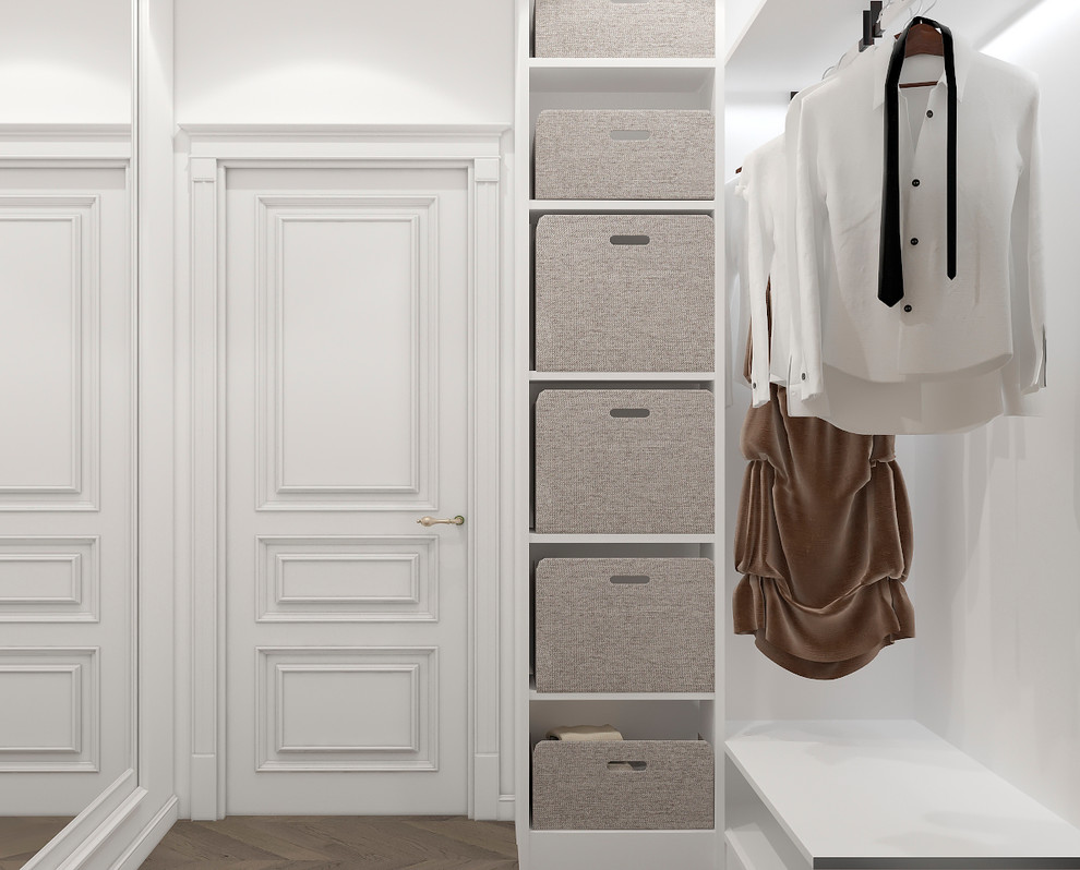 Интерьер спальни и гардеробной в з.п. Бавария от Унистрой