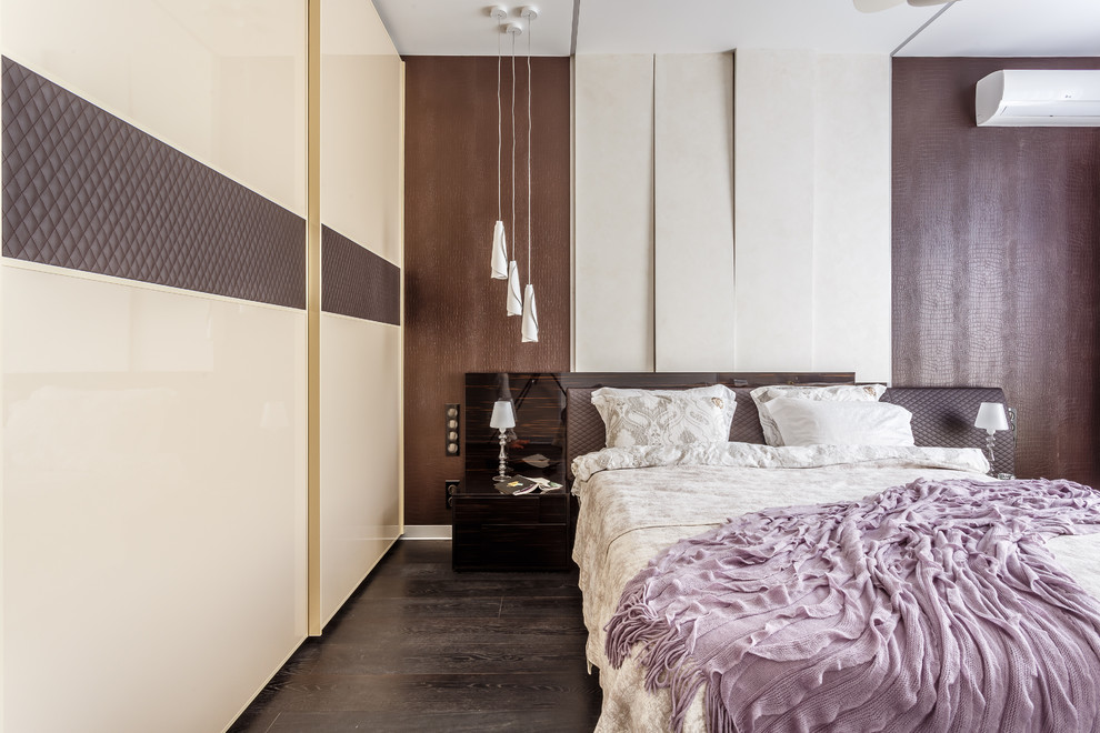 Фото спальни реализованного проекта квартиры ЖК "Адмирал".