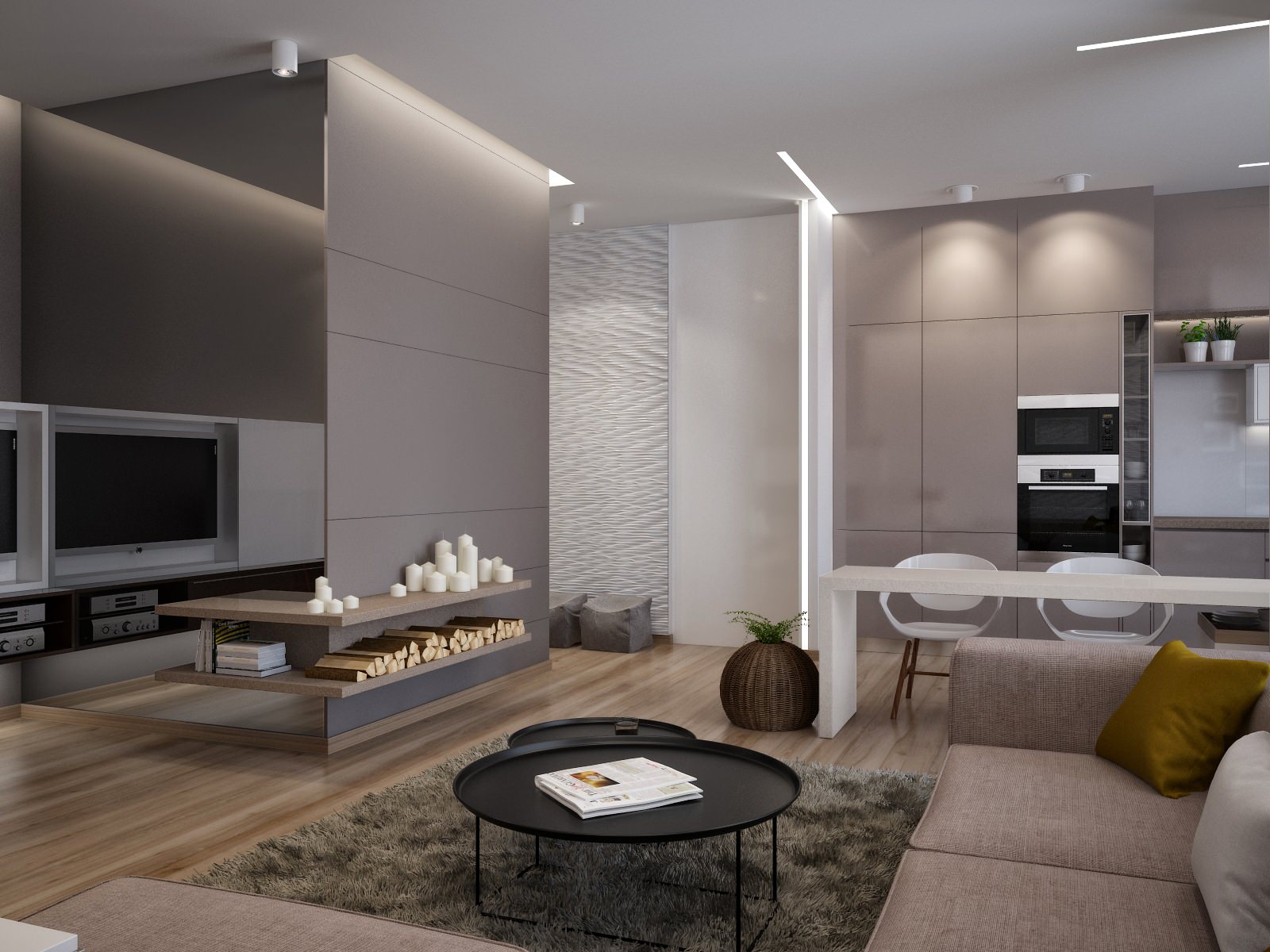 Минимализм для молодой пары