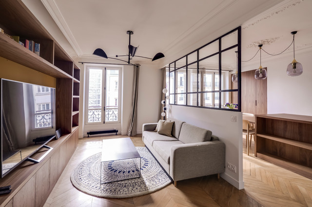 Rennes mid-century-wohnbereich