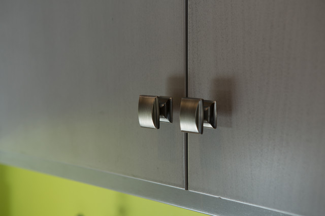 Antique Silver Hardware contemporary-kitchen