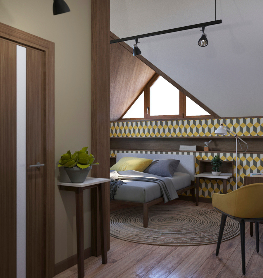 ПРОЕКТ ИНТЕРЬЕРА ДОМА НА ЧЕРНОЙ РЕЧКЕ во Владивостоке)