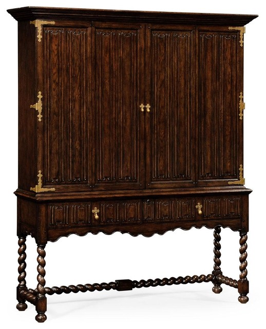 Jonathan Charles Tv Cabinet Tudor Oak Traditional Media Cabinets Jonathan Charles Tv Cabinet Tudor Oak Traditional Media Cabinets By Euroluxhome