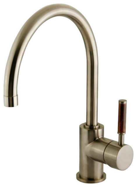 Modern Vessel Sink Faucet In Brushed Nickel Contemporary