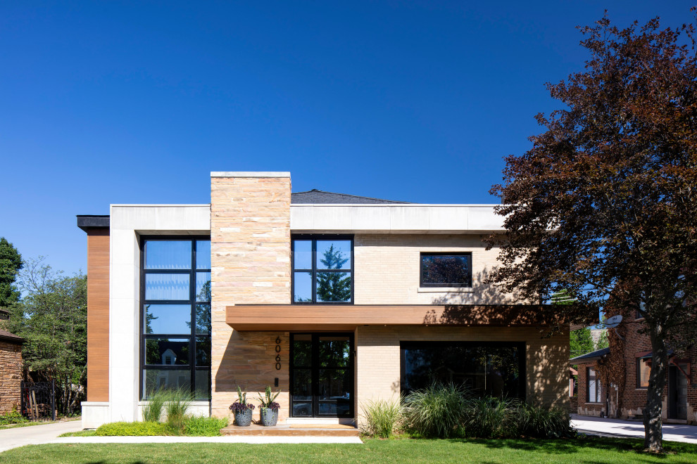 Energy Efficient Exterior Colors And Designs Reference: Facade Switcharoo Midcentury Exterior Chicago