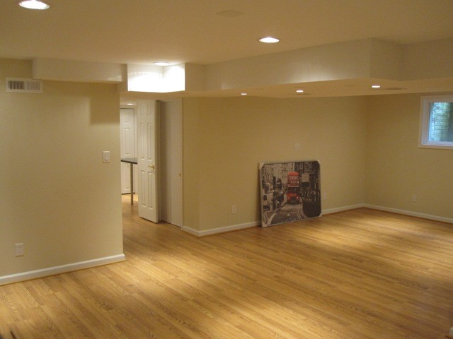 This is an example of a traditional basement in DC Metro.
